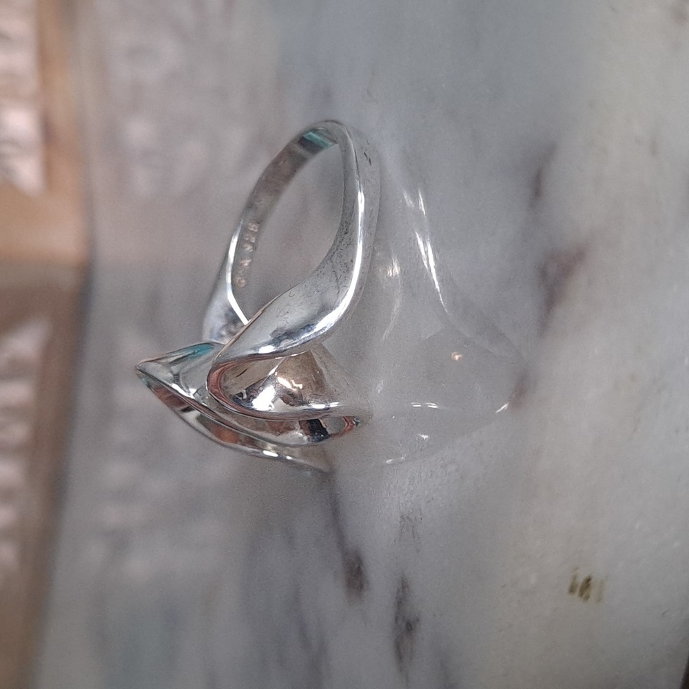 Sterling Silver Wave Ring - image 5